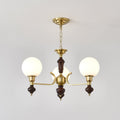 Lustra Chandelier Bois Laiton Globe Orb - Neutralighting