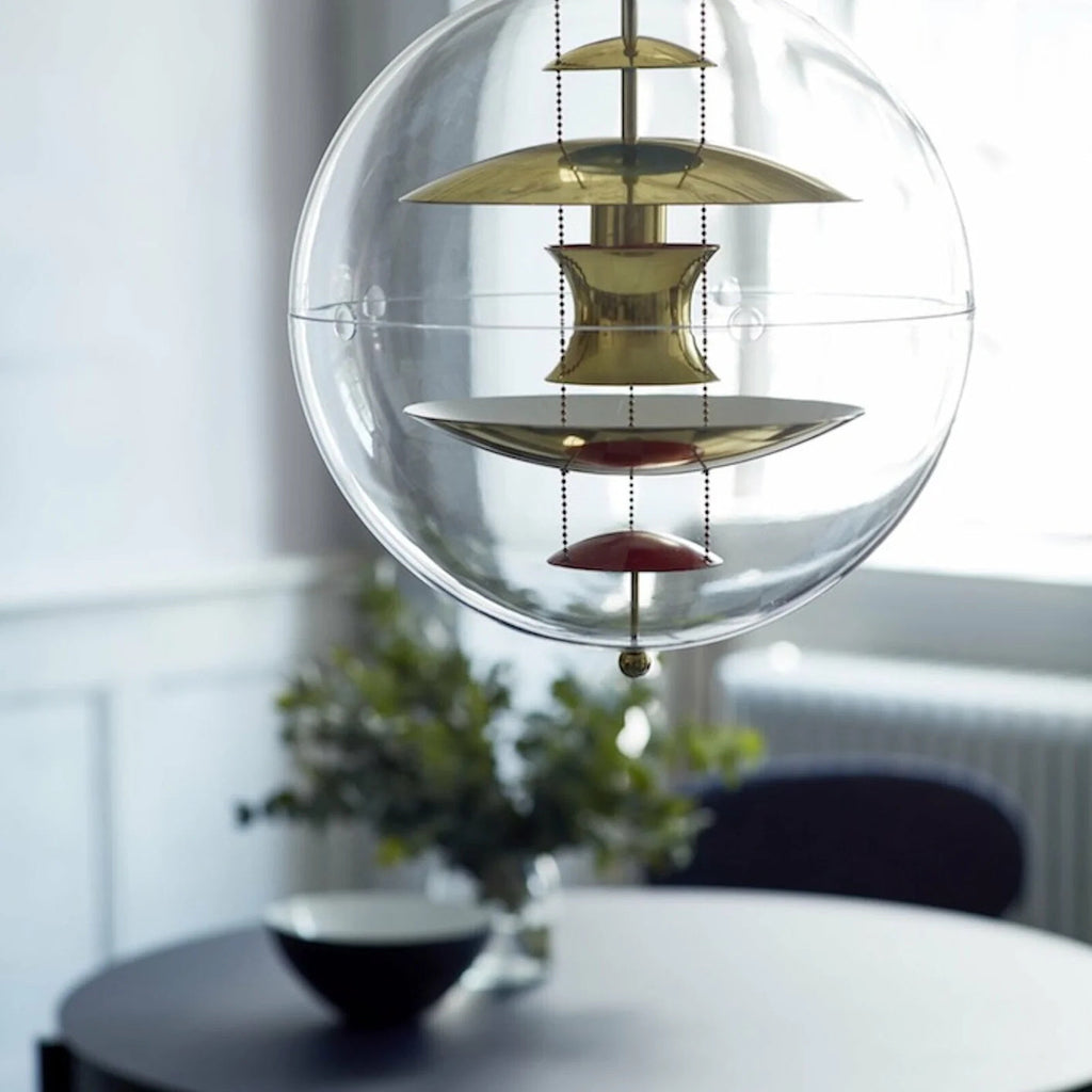 Orlaeen Lampe suspendue Globe en métal et acrylique à créativité individuelle - Neutralighting