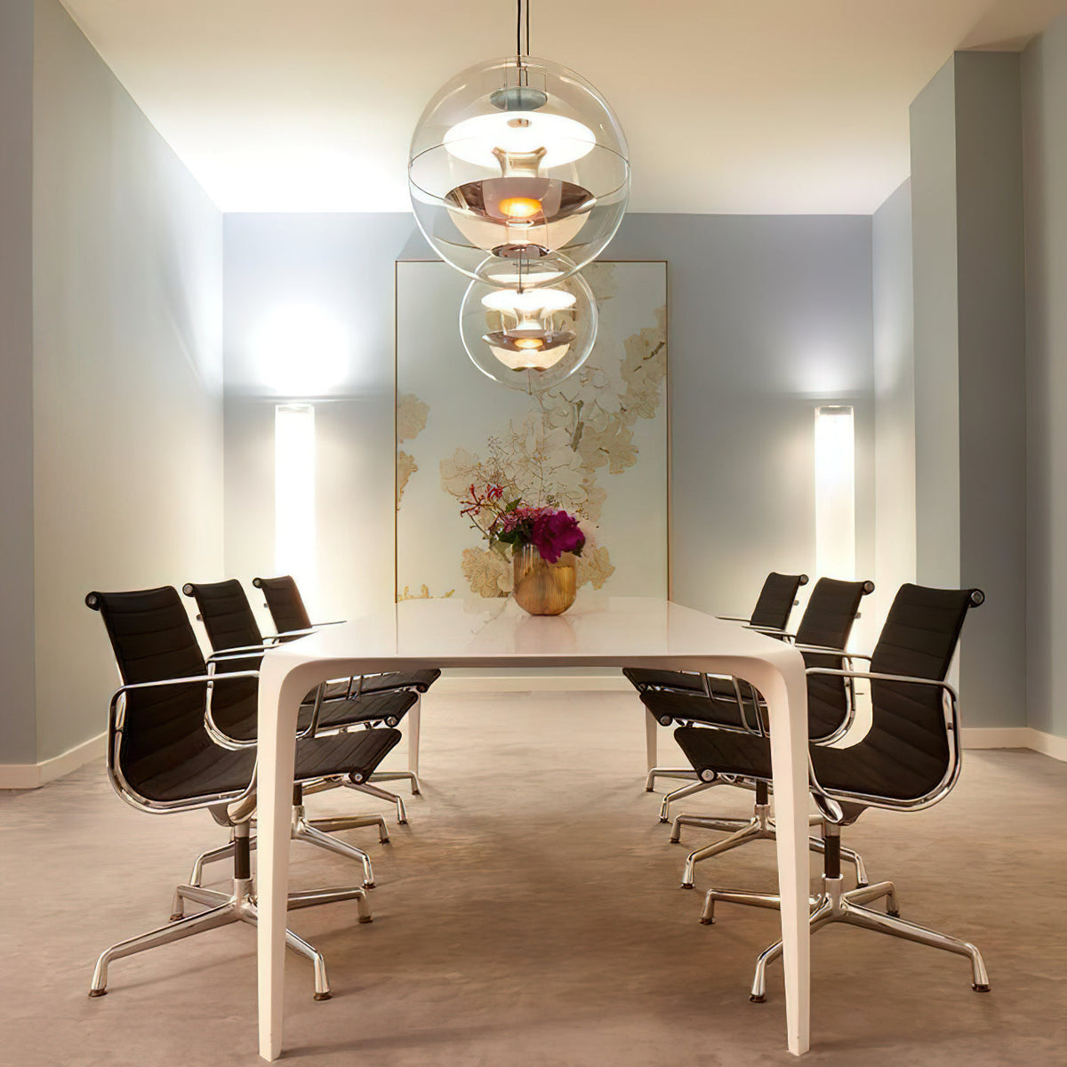 Orlaeen Lampe suspendue Globe en métal et acrylique à créativité individuelle - Neutralighting