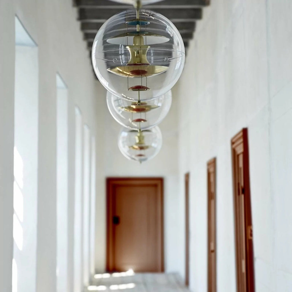 Orlaeen Lampe suspendue Globe en métal et acrylique à créativité individuelle - Neutralighting