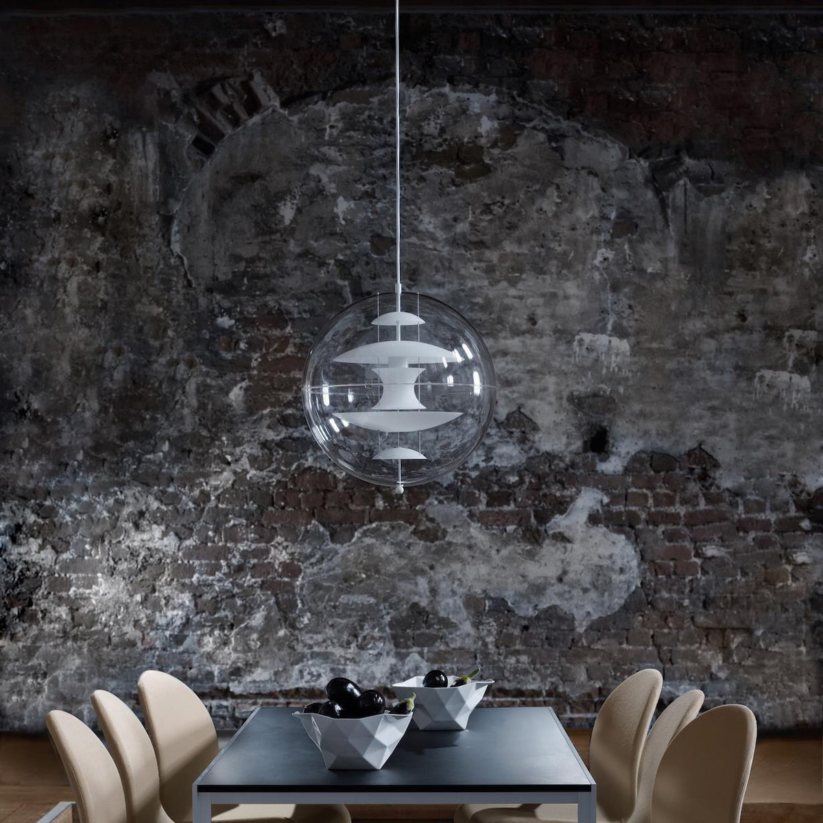 Orlaeen Lampe suspendue Globe en métal et acrylique à créativité individuelle - Neutralighting