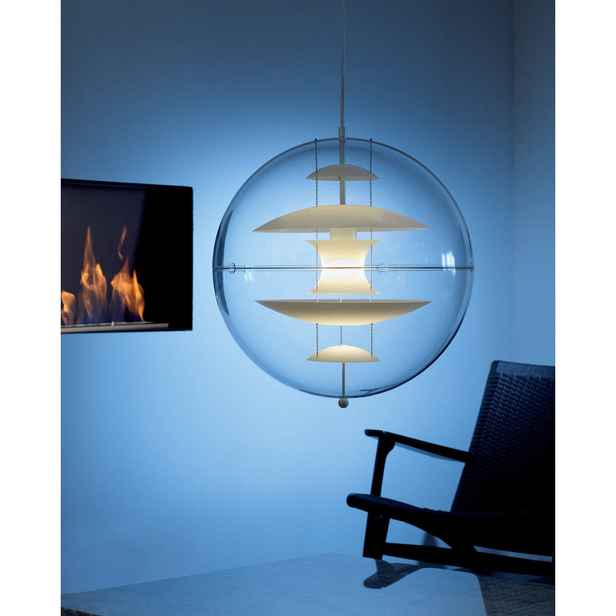 Orlaeen Lampe suspendue Globe en métal et acrylique à créativité individuelle - Neutralighting