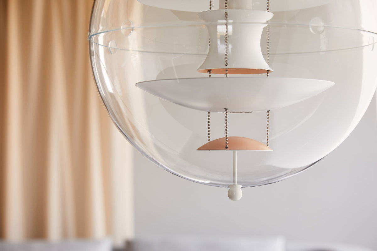 Orlaeen Lampe suspendue Globe en métal et acrylique à créativité individuelle - Neutralighting