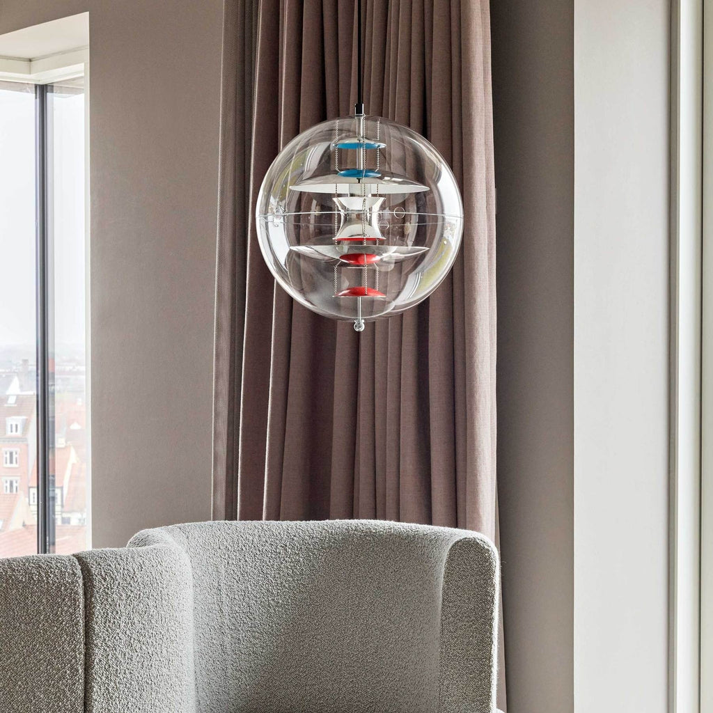 Orlaeen Lampe suspendue Globe en métal et acrylique à créativité individuelle - Neutralighting