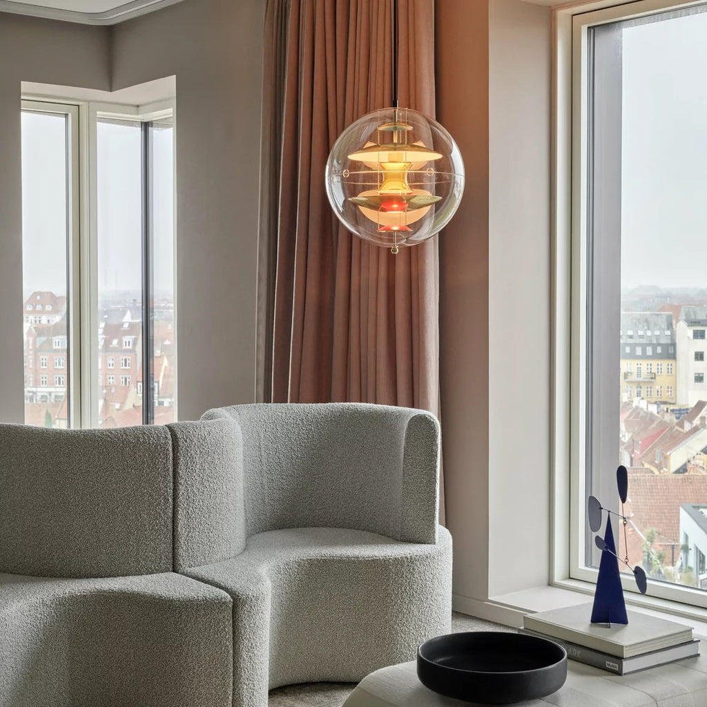 Orlaeen Lampe suspendue Globe en métal et acrylique à créativité individuelle - Neutralighting