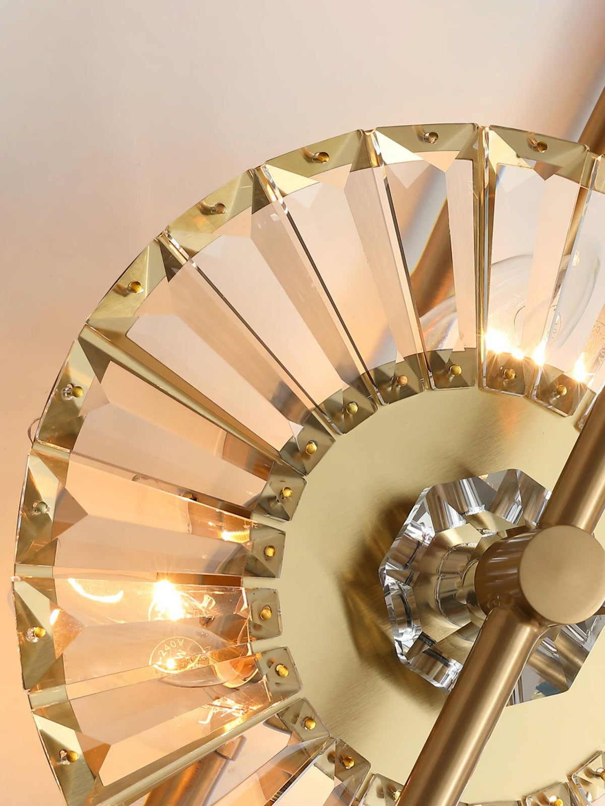Cilirel Applique Murale Cristal Or Engrenage Luxueux - Neutralighting