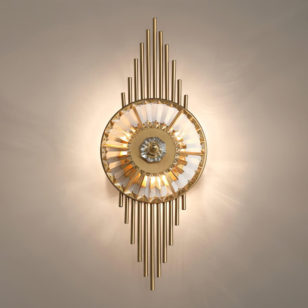 Cilirel Applique Murale Cristal Or Engrenage Luxueux - Neutralighting