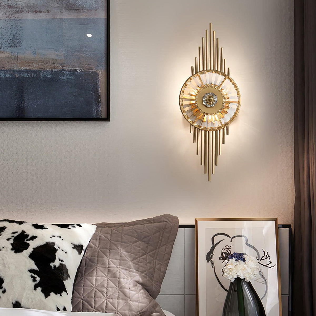 Cilirel Applique Murale Cristal Or Engrenage Luxueux - Neutralighting