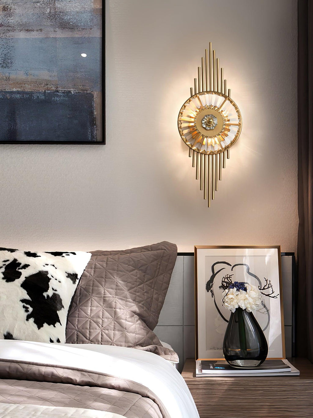 Cilirel Applique Murale Cristal Or Engrenage Luxueux - Neutralighting