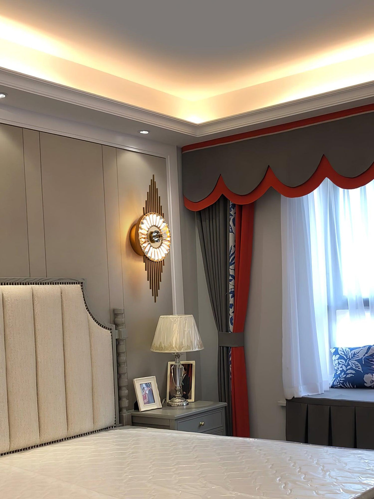 Cilirel Applique Murale Cristal Or Engrenage Luxueux - Neutralighting