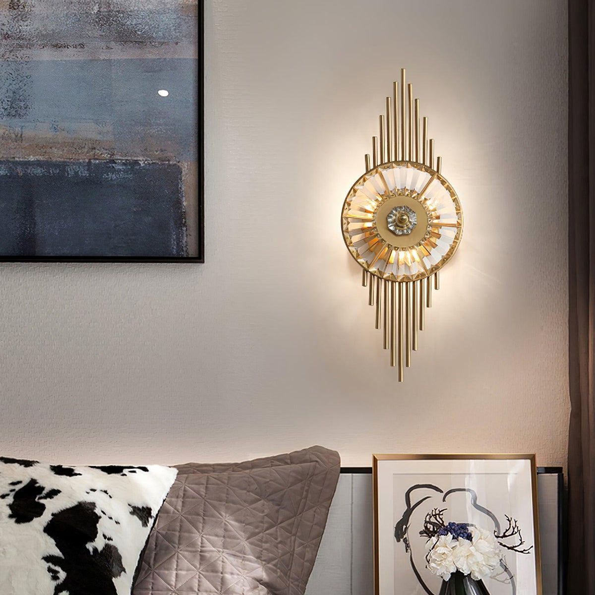 Cilirel Applique Murale Cristal Or Engrenage Luxueux - Neutralighting