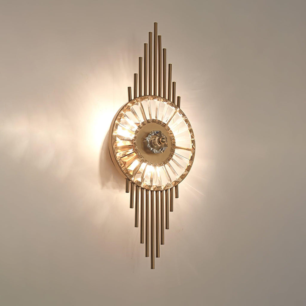 Cilirel Applique Murale Cristal Or Engrenage Luxueux - Neutralighting