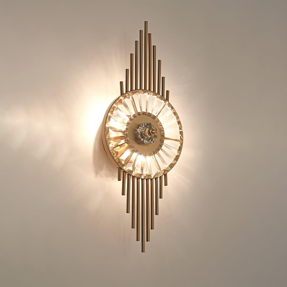 Cilirel Applique Murale Cristal Or Engrenage Luxueux - Neutralighting