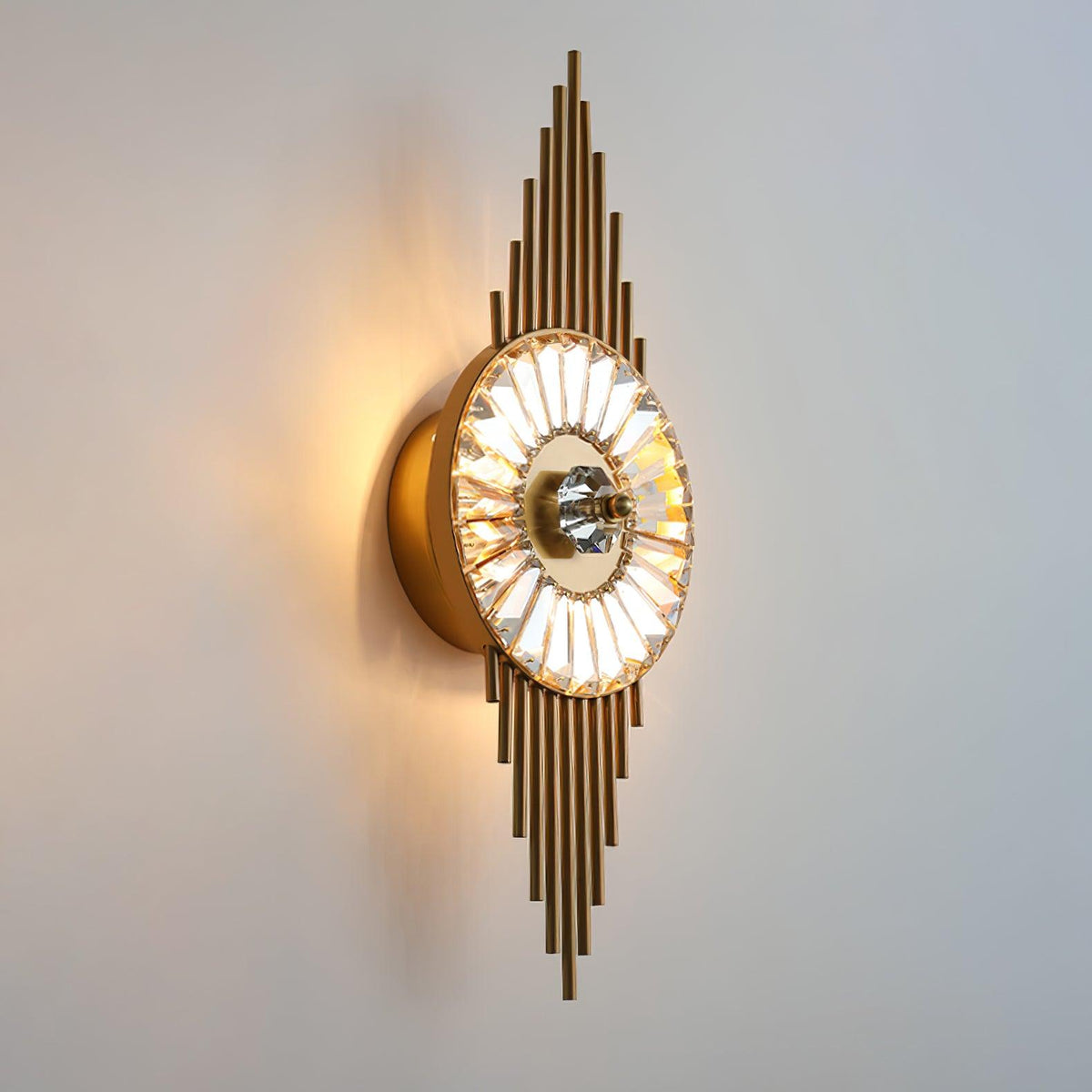 Cilirel Applique Murale Cristal Or Engrenage Luxueux - Neutralighting