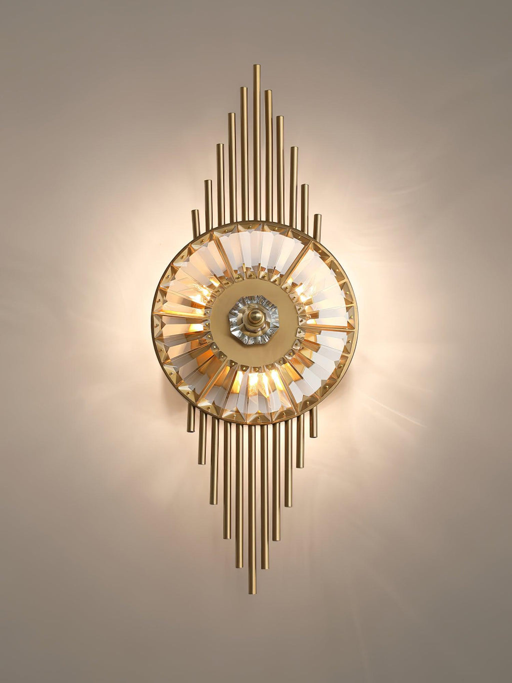 Cilirel Applique Murale Cristal Or Engrenage Luxueux - Neutralighting