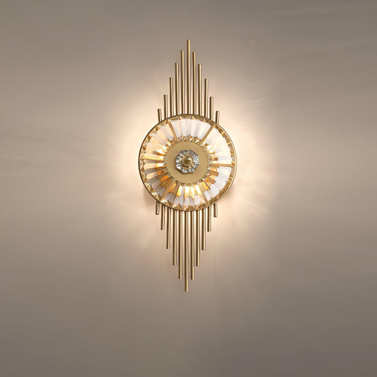 Cilirel Applique Murale Cristal Or Engrenage Luxueux - Neutralighting
