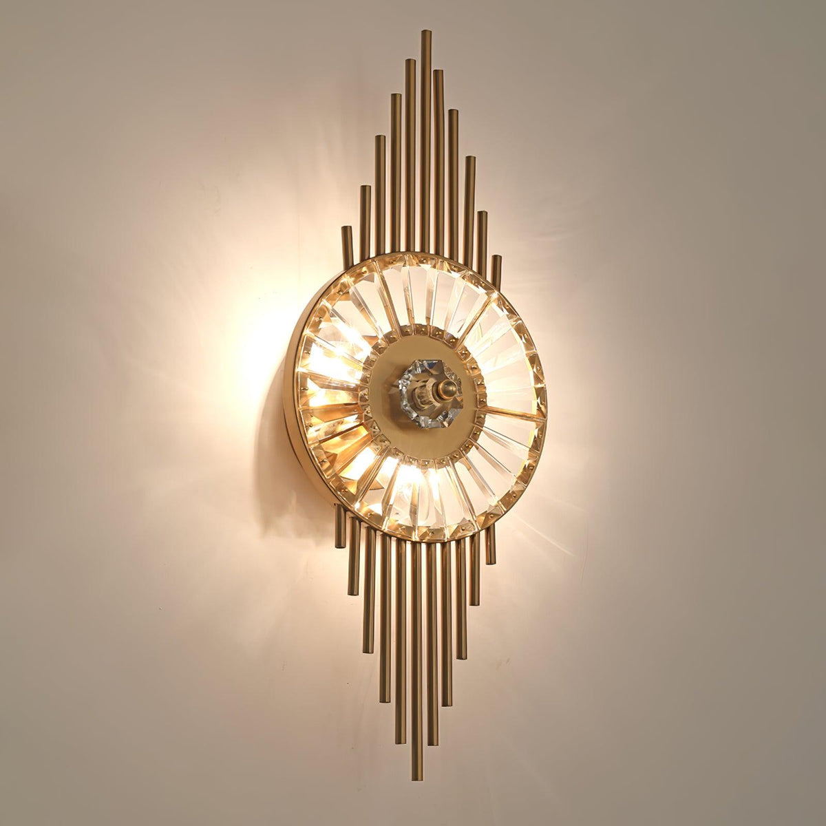 Cilirel Applique Murale Cristal Or Engrenage Luxueux - Neutralighting