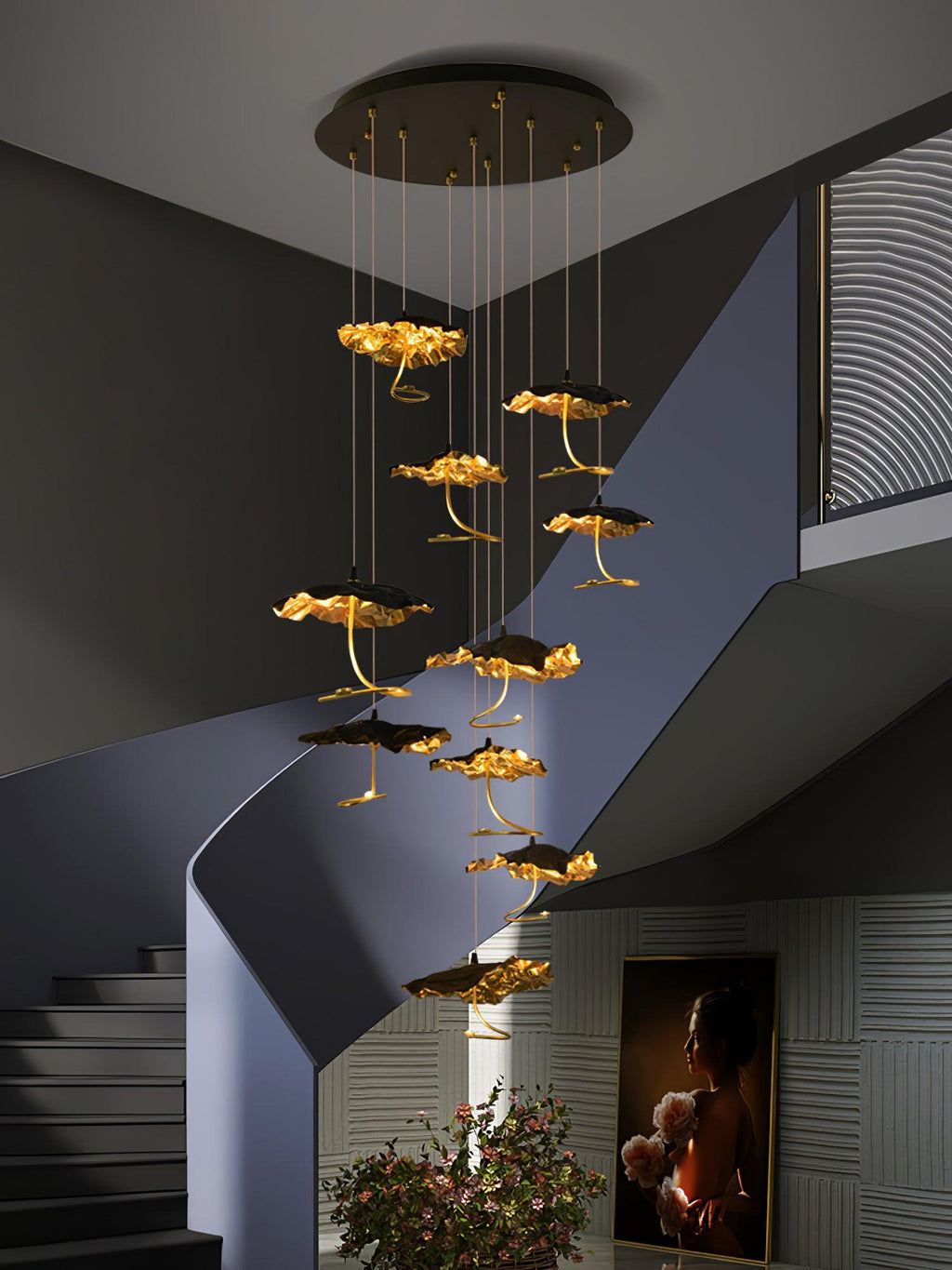 Aureate Chandelier Cloud en Laiton - Neutralighting