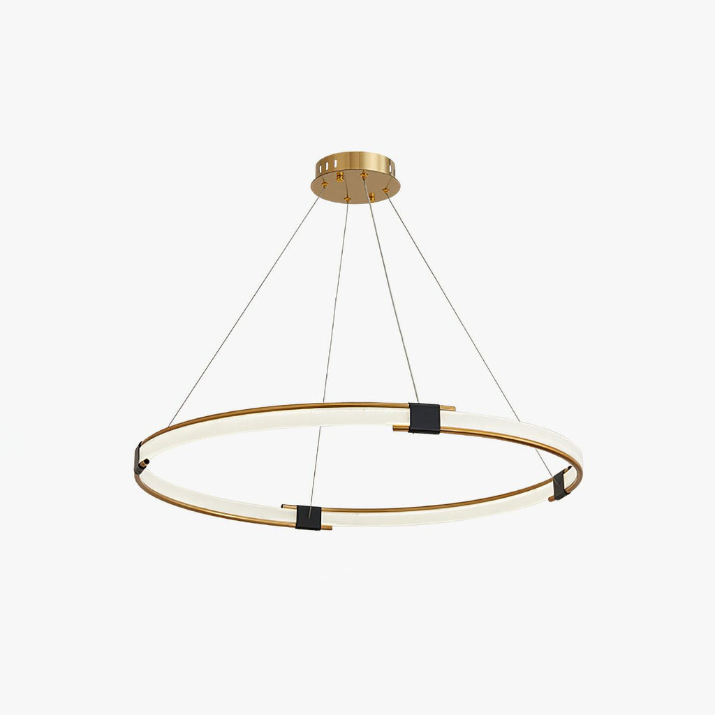 Lustra Chandelier Anneau Doré LED Halo Moderne - Neutralighting