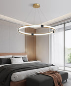 Lustra Chandelier Anneau Doré LED Halo Moderne - Neutralighting