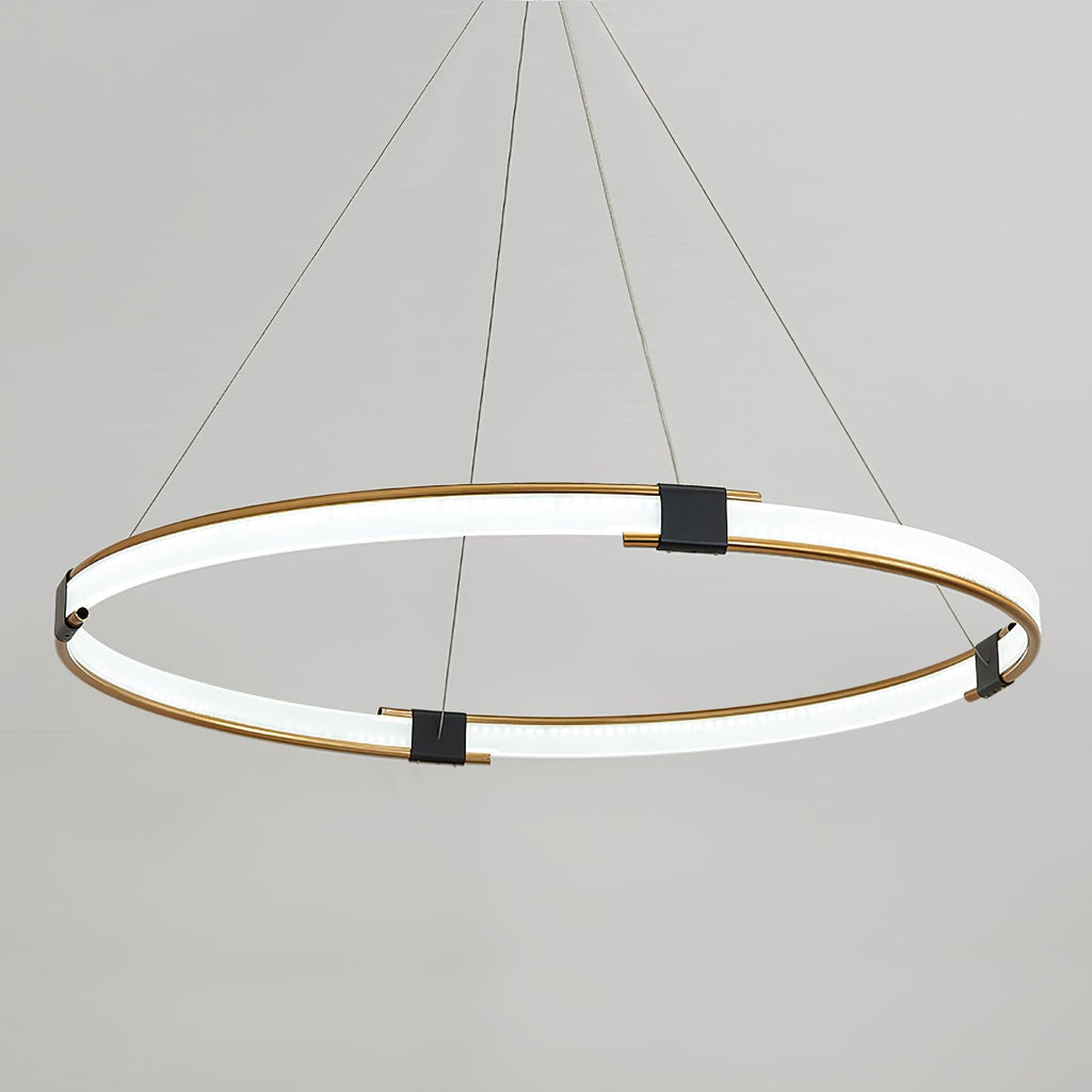 Lustra Chandelier Anneau Doré LED Halo Moderne - Neutralighting