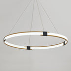 Lustra Chandelier Anneau Doré LED Halo Moderne - Neutralighting