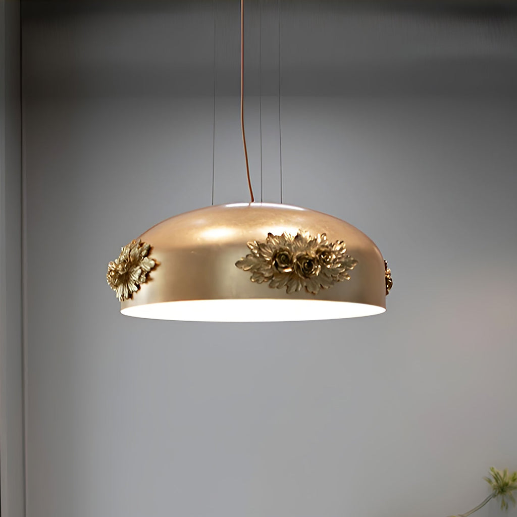 Zesolila Traditionnel Art Or Suspension Lumière - Neutralighting
