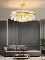 Lustra Chandelier Or Tige Claire Élégant - Neutralighting