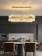 Lustra Chandelier Or Tige Claire Élégant - Neutralighting