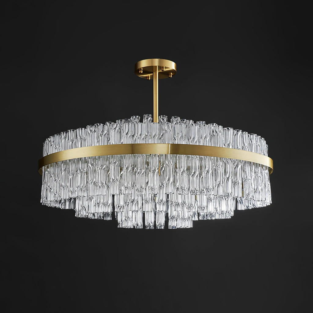 Lustra Chandelier Or Tige Claire Élégant - Neutralighting