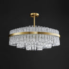 Lustra Chandelier Or Tige Claire Élégant - Neutralighting