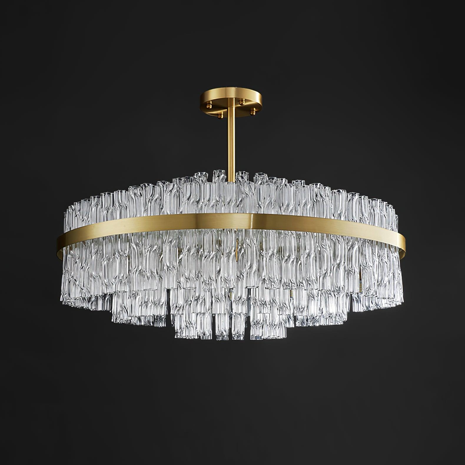 Lustra Chandelier Or Tige Claire Élégant - Neutralighting