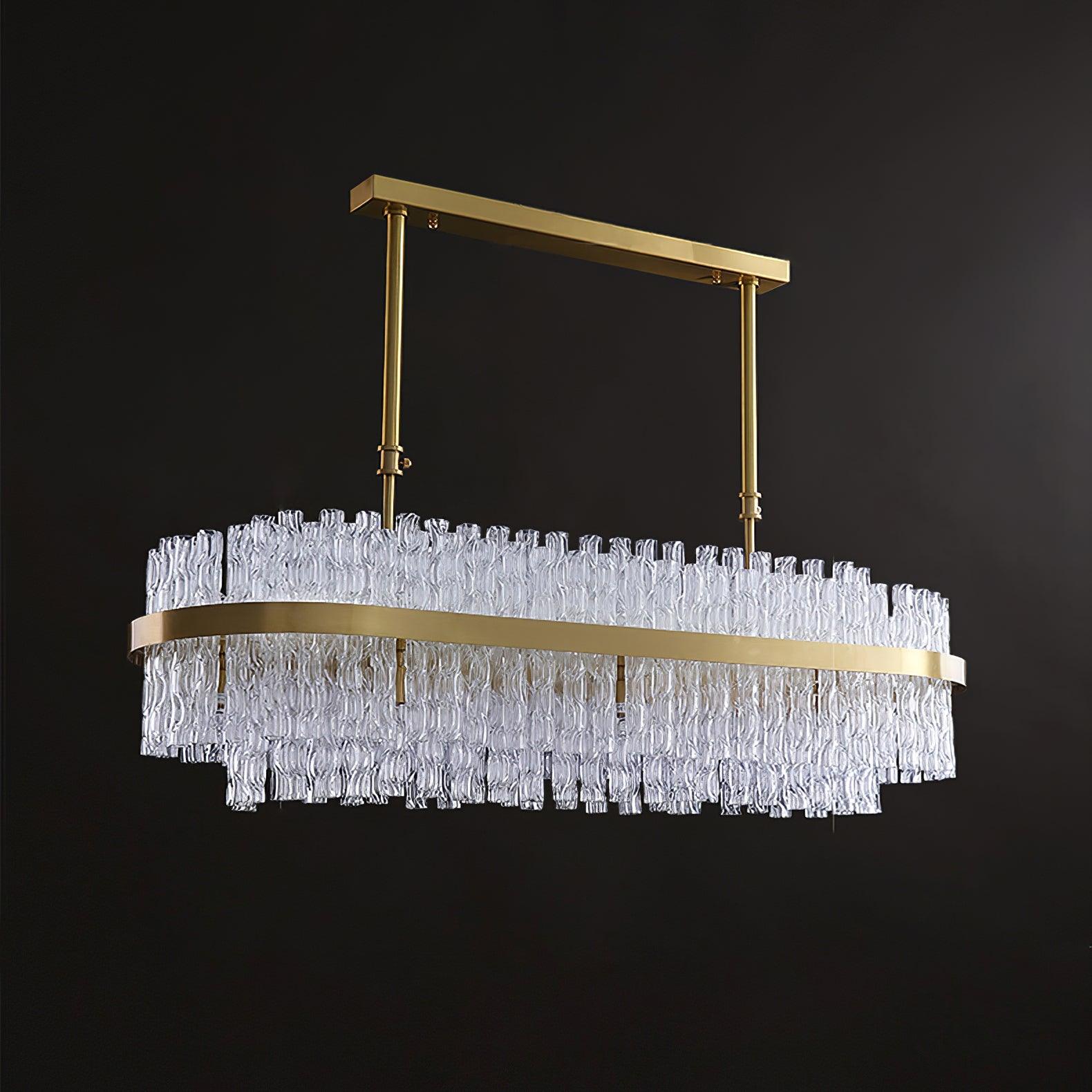 Lustra Chandelier Or Tige Claire Élégant - Neutralighting