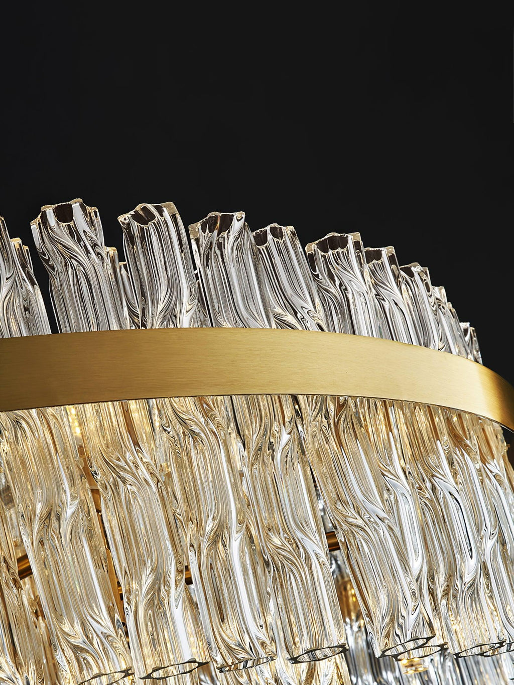 Lustra Chandelier Or Tige Claire Élégant - Neutralighting