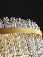 Lustra Chandelier Or Tige Claire Élégant - Neutralighting