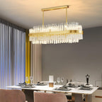 Lustra Chandelier Or Tige Claire Élégant - Neutralighting