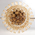Aurora Lustre Doré Ambre Verre Superposé Géométrique Luxe - Neutralighting