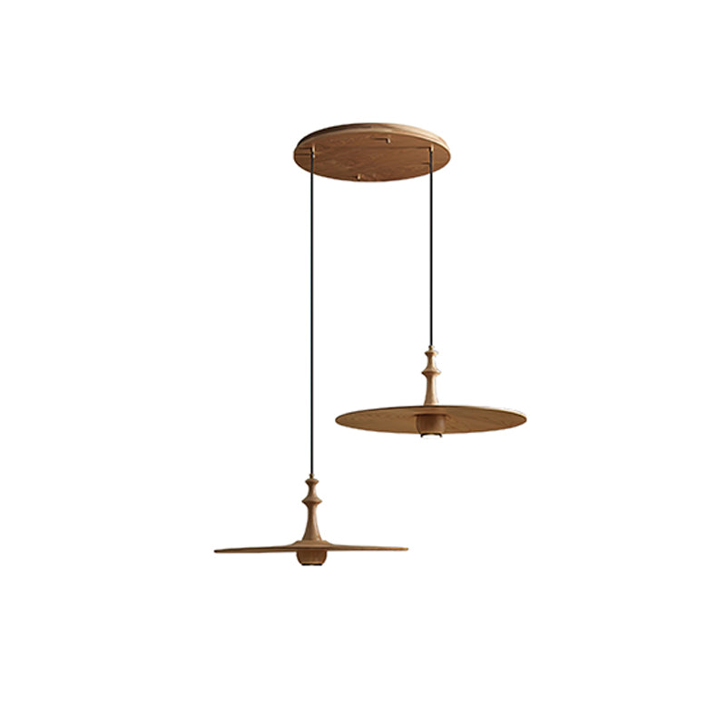 Syrinyra Suspension Sculpturale Disque Bois - Neutralighting