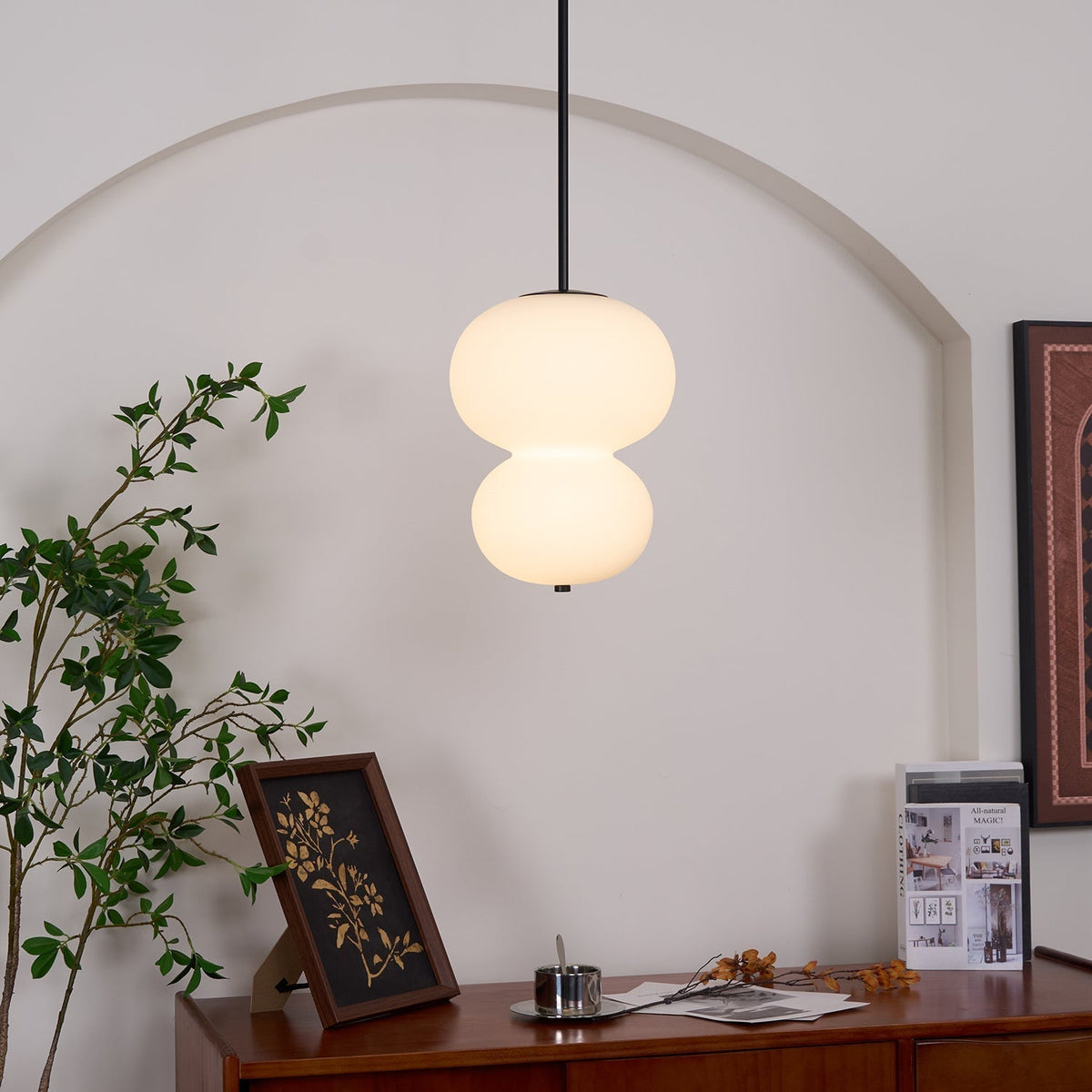 Warren Lampe Pendante en Verre Minimaliste - Neutralighting