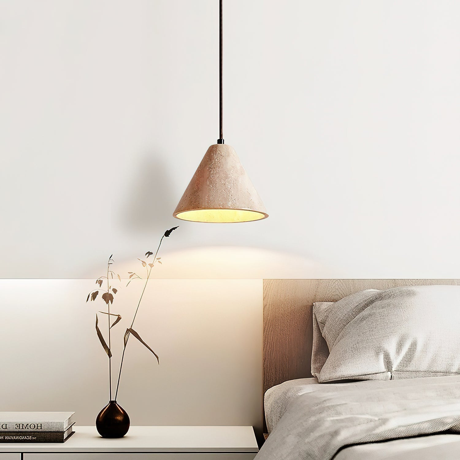 Cezoriel Suspension Moderne en Travertin - Neutralighting