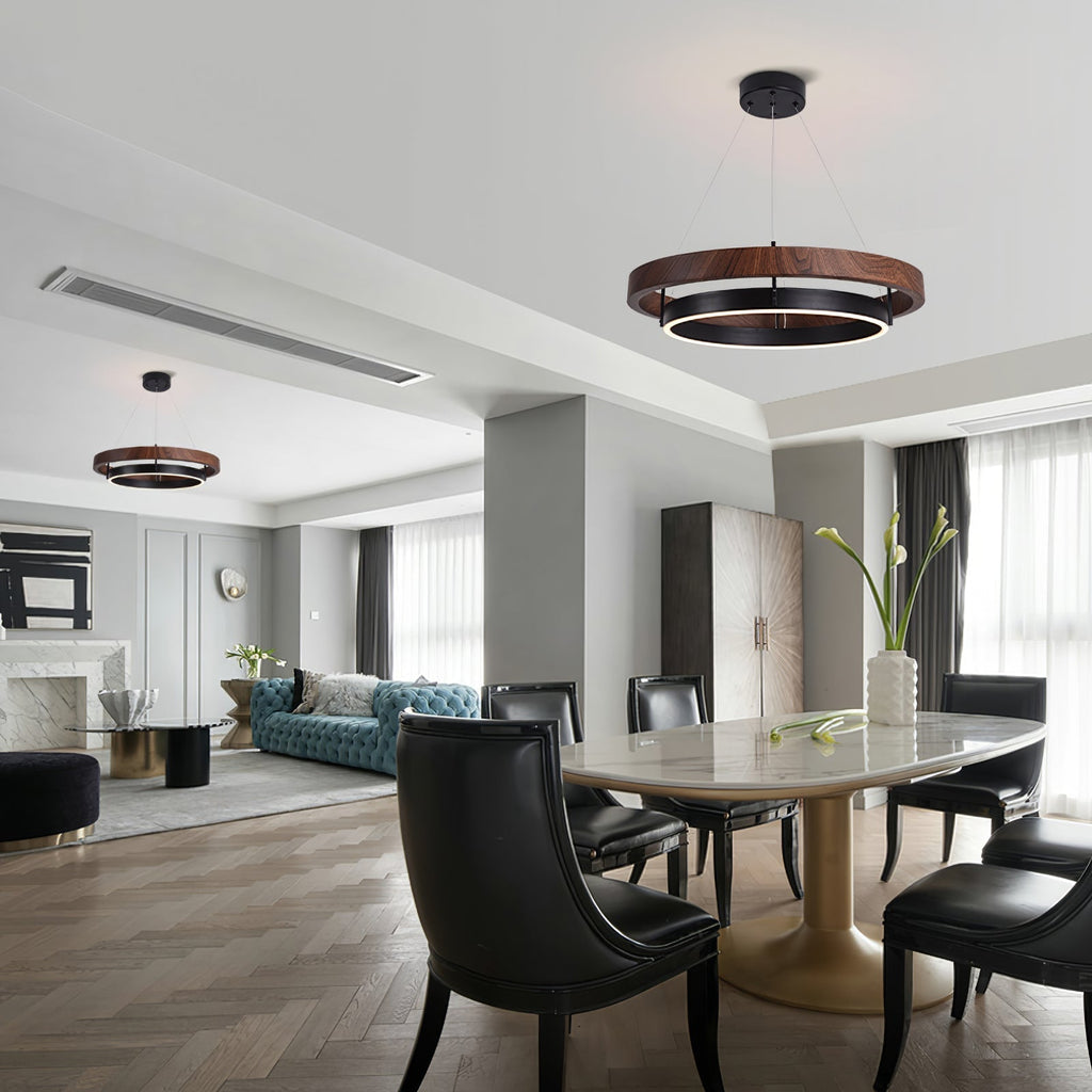 Acorn Lustre Anneau en Bois - Neutralighting