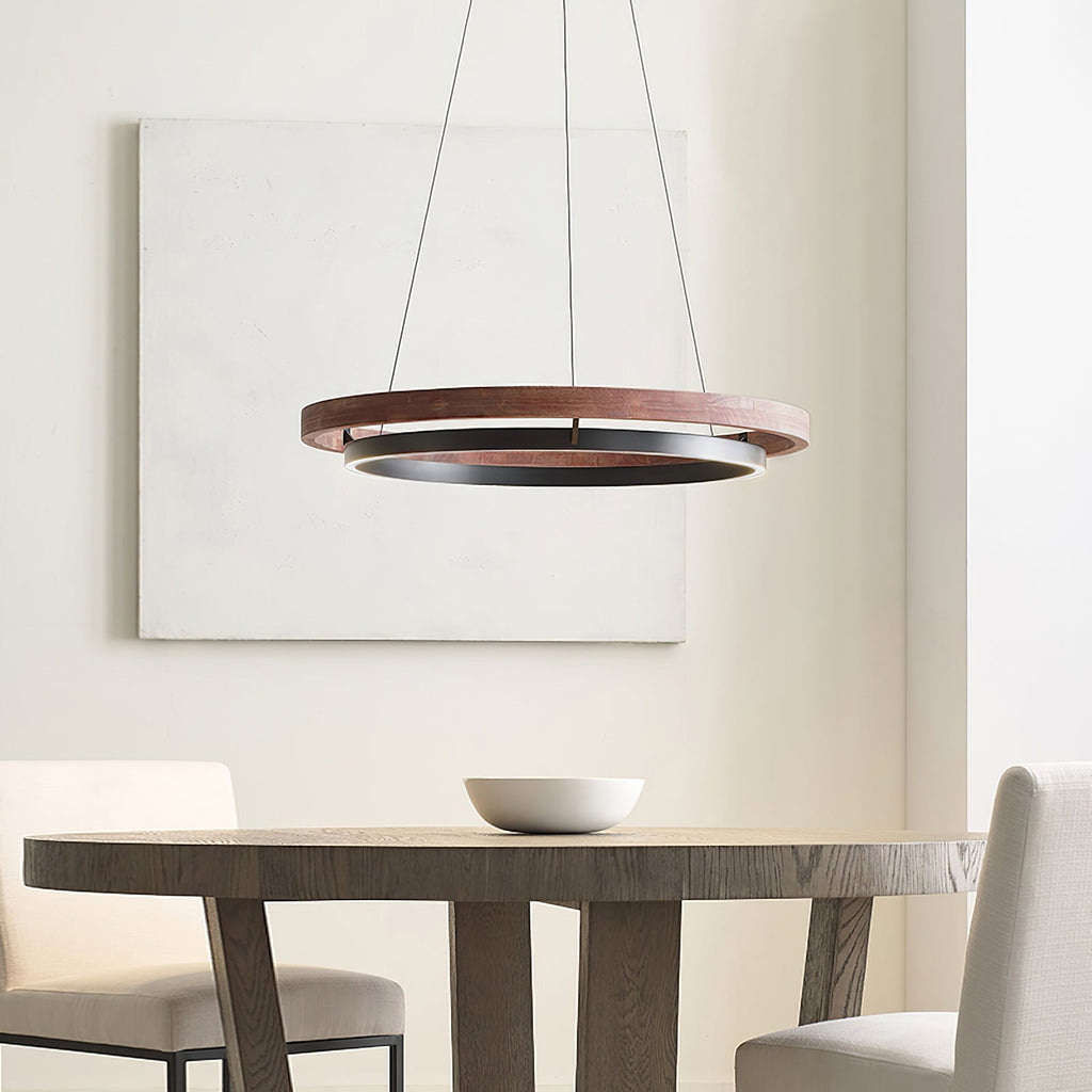 Acorn Lustre Anneau en Bois - Neutralighting