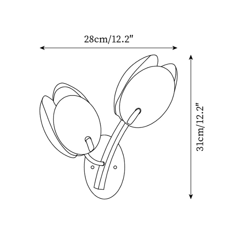 Gudelle Applique Murale Double Tulipe - Neutralighting