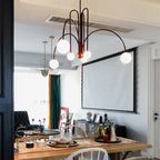 Lustra Chandelier Globe Rouge Moderne - Neutralighting