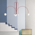 Lustra Chandelier Globe Rouge Moderne - Neutralighting