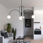 Lustra Chandelier Globe Rouge Moderne - Neutralighting
