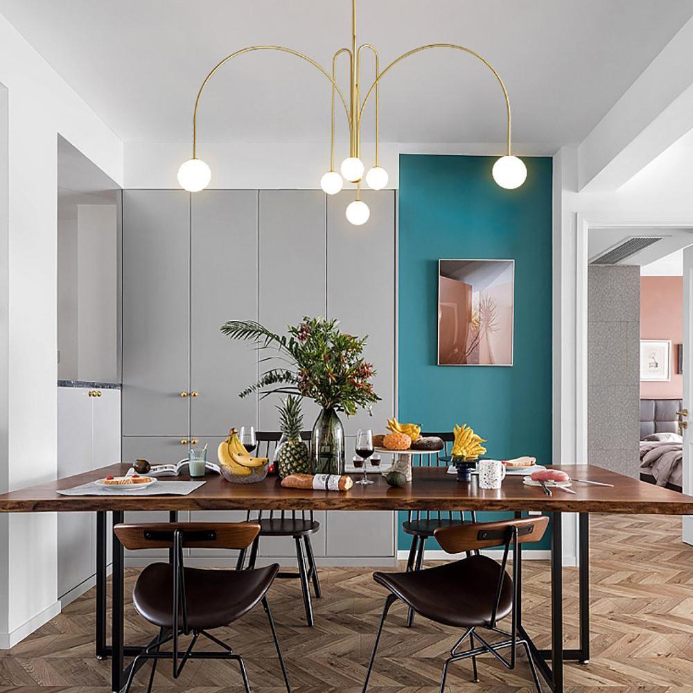 Lustra Chandelier Globe Rouge Moderne - Neutralighting