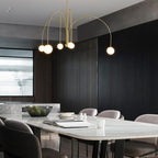 Lustra Chandelier Globe Rouge Moderne - Neutralighting