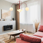 Lustra Chandelier Globe Rouge Moderne - Neutralighting