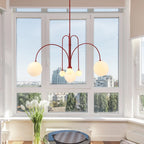 Lustra Chandelier Globe Rouge Moderne - Neutralighting
